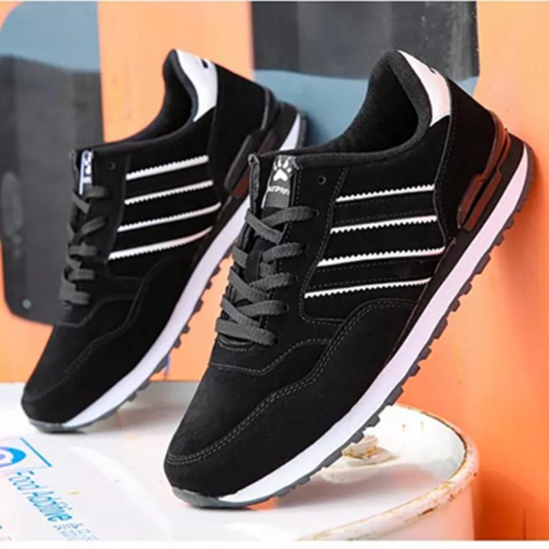 Fashion Sports Shoes for Men Fashion Casual Shoes Mens Outdoor Jogging Trainers Non-slip Lightweight Flat Lace-up Walking Sneaker Tenis