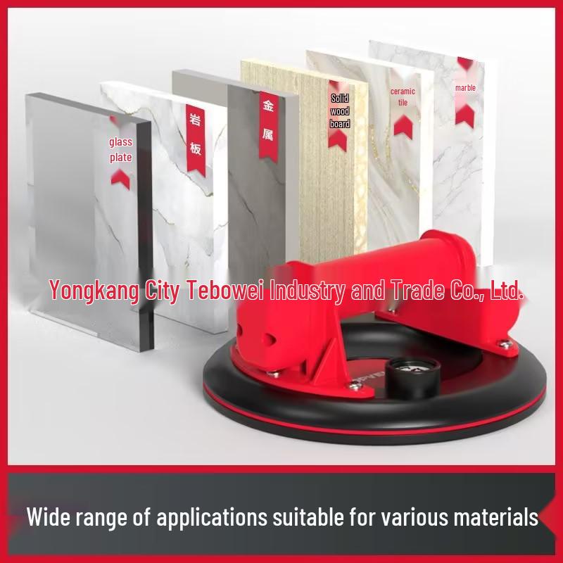 Heavy-Duty 8-Inch Vacuum Suction Cup for Large Glass, Marble, and Tile Handling