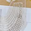 Embroidered Beadwork Collar Applique Mesh Collar Accessory For Elegances Social Gatherings Clothing Garment Decoration