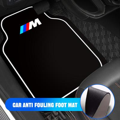 4PCS Car Diatom Mud Foot Pad Automotive Carpet Anti Fouling Floor Mat For M Emblem M1 M2 M3 M5 X1 X3 X5 X6 E46 E39 E36 E60