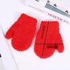 Solid Color Kids Warm Gloves Warm Full Finger Gloves New Short Gloves  Kids