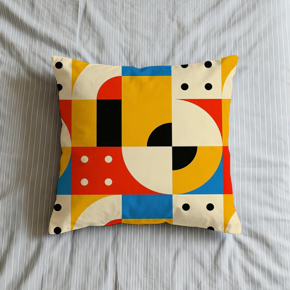Art Cushion Cover Soft Case For Bauhaus Sofa Living Room Home Comfortable Office Decor Protective Pillow Geometric Covers
