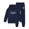 Couple's outfit solid color printed hoodie sports loose hoodie can be used as a logo, European and American casual sweatshirt