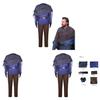 Star Wars Obi Wan Blaue Cosplay-Anzug mit Stammesstil für Kostümveranstaltungen
