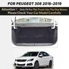 LUTEHIL For Peugeot 308 2016 2017 2018  Auto Full Coverage Trunk Mat Lutehil Car Boot Cover Pad Cargo Liner Accessories