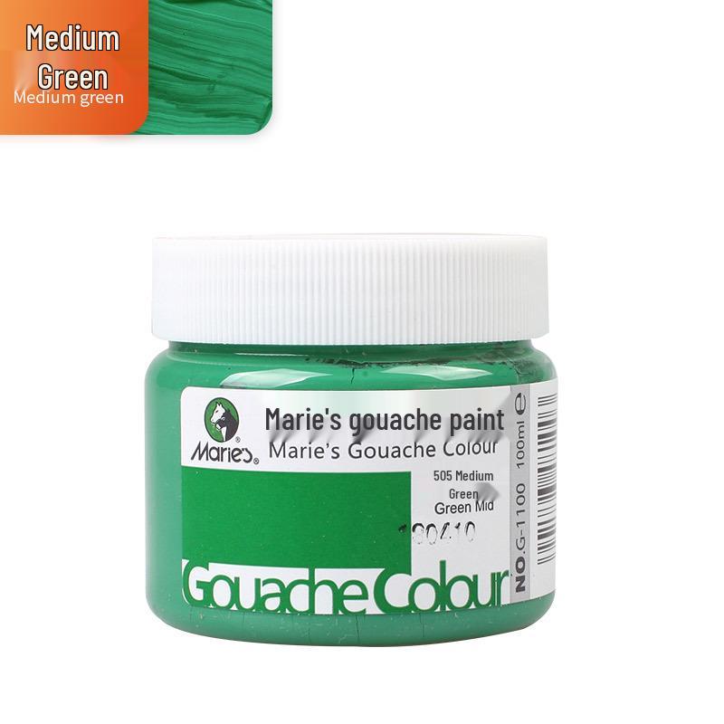 Mali Afwasbare Gouache Verf 100ml - Handgeschilderde Kleuren voor Kinderen en Studenten
