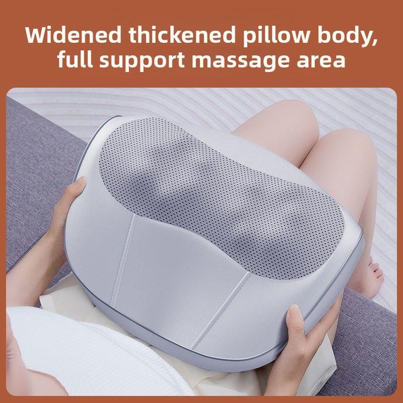 Elektrisches Massage Nackenkissen Halswirbel Heizung Taille Rücken Schulter Massagewerkzeug Shiatsu Geknetet Multifunktional Airbag Dehnung