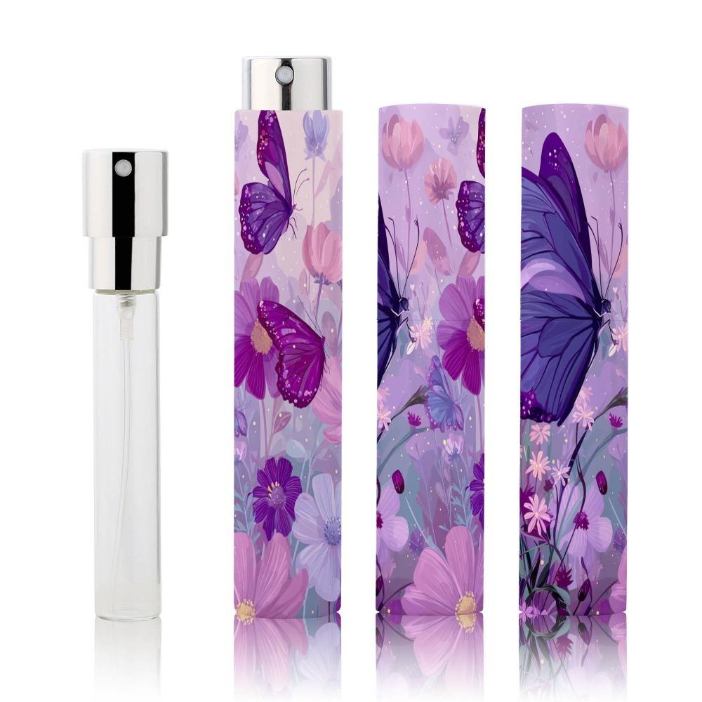 Portable 10ML Spray Bottle Butterfly Leak-Proof Rotating Bottle Spray Function Refillable Atomizer Bottle Liquid Dispensing