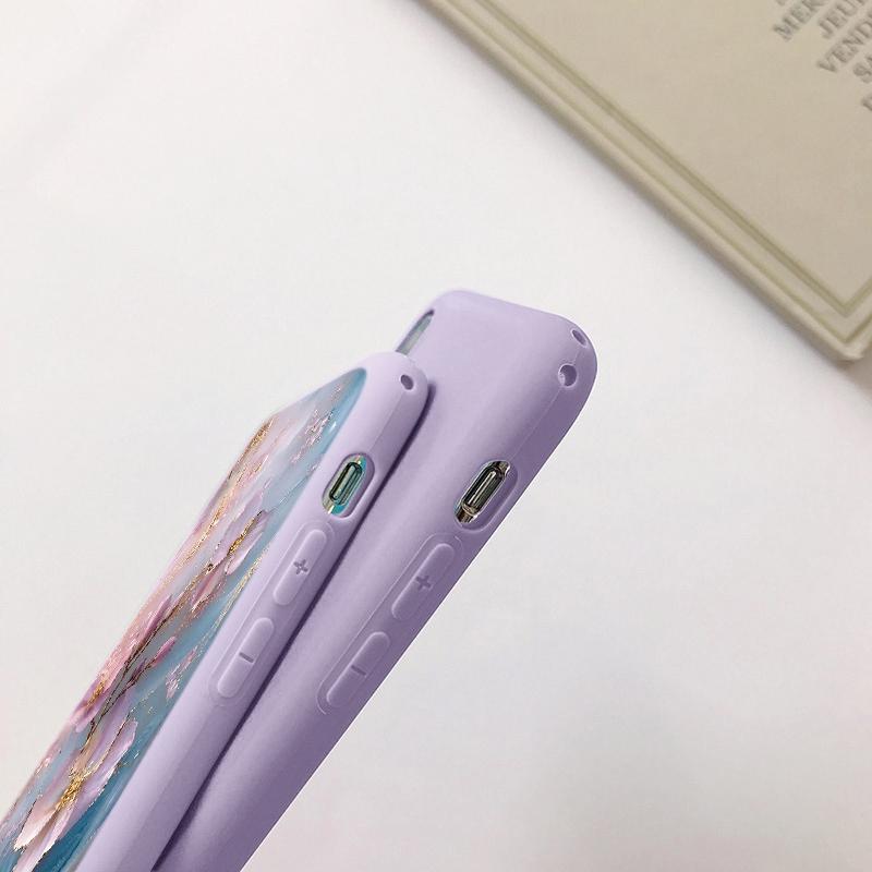 Custodia in Pietra di Marmo Per iPhone Samsung A55 S24 FE S25 Xiaomi Redmi Note 13 Pro 14C Huawei Honor Realme Bumper per Telefono Antiurto Antigraffio Copertura Opaca