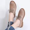 Casual Lace-up Women's Suede Low-top Leather Shoes