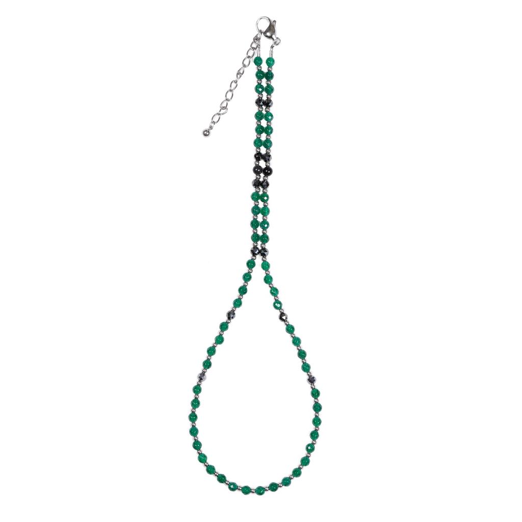Gauss Lime Magnetic Approximately Green Regulated Medical Device Dr. Necklace, Medium, 50cm-55cm, Agate,