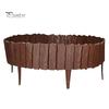 Decorative Garden Fence Edging Border, 5.91Ft 7.87Ft 11.81Ft Plastic Flexible Lawn Wood Retro Look, No Dig Panels for Flower Beds Lawns Bed