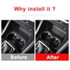 Stainless Steel Car Interior Water Cup Holder Frame Cover Trim Decoration Sticker For Mazda 3 Axela   BP Accessories