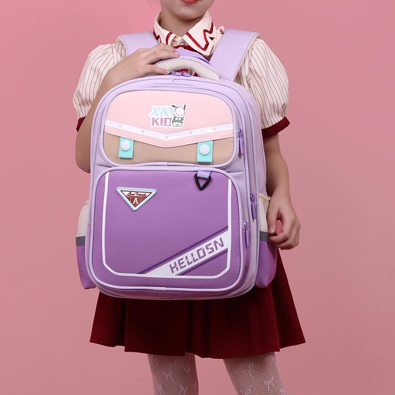 New Multi-layer Large Capacity Kids Backpack With Breathable Waterproof Oxford Fabric Ideal For Grades 1 To 3 In Fun Geometric Patterns