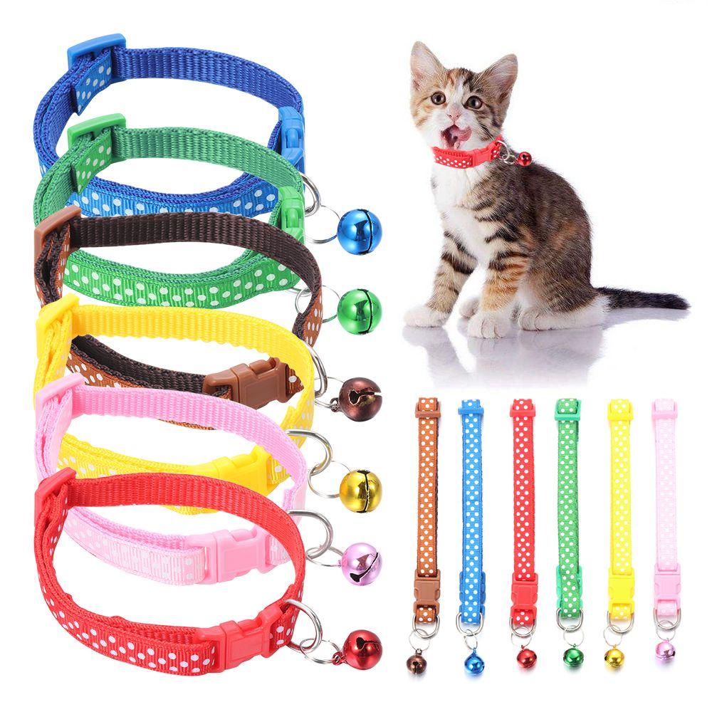 

Adjustable Buckle Cat Accessories Pet Supplies Dog Collar Cat Collars Bell Pendant Kitten Necklace
