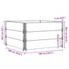 Pallet Top Frame Set 3 Pcs 100x100 Cm Solid Pine Wood