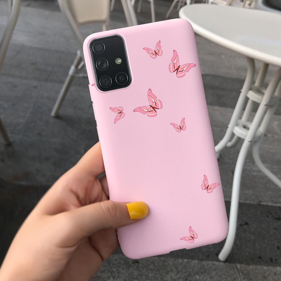 A51 A71 Case For Samsung Galaxy A51 4G Soft Touch Silicon Cover Shockproof Bumper Back Protector Bag for Samsung A 51 A 71 Coque