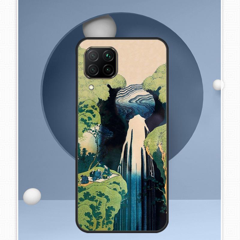 

Японская волновая art Чехол для Huawei Nova 12i 12s 11i 8i Y91 Y60 Y70 Y72 Y90 Y61 9 10 SE P20 P40 Lite P30 P60 Pro Huawei P60 Pro