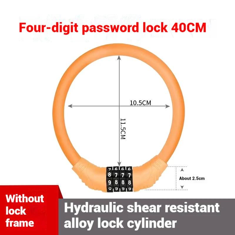 Motorcycle Anti-Theft Combination Locks, Portable Safety Buckles, Electric Vehicle, Steel Cables, Bicycle Accessories