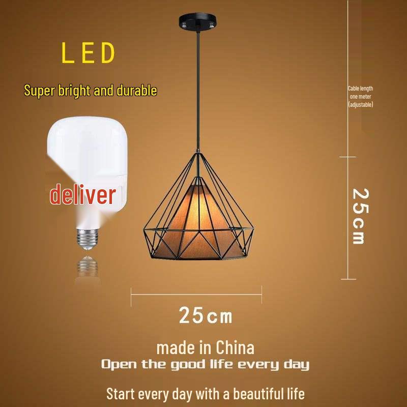 Influencer Friseursalon Retro-Kronleuchter mit Diamant-Dekoration für Friseursalon oder Milchteeladen