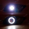 1Pair LED DRL Daytime Running Light For Mercedes-Benz C-Class W204 2008-2010 Front Bumper Fog Lamp Grille Cover Frame