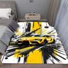Yellow Sports Car Design Carpet for Bedroom Living Room Modern Home Decor Soft Non Slip Washable Large Area Floor Mat