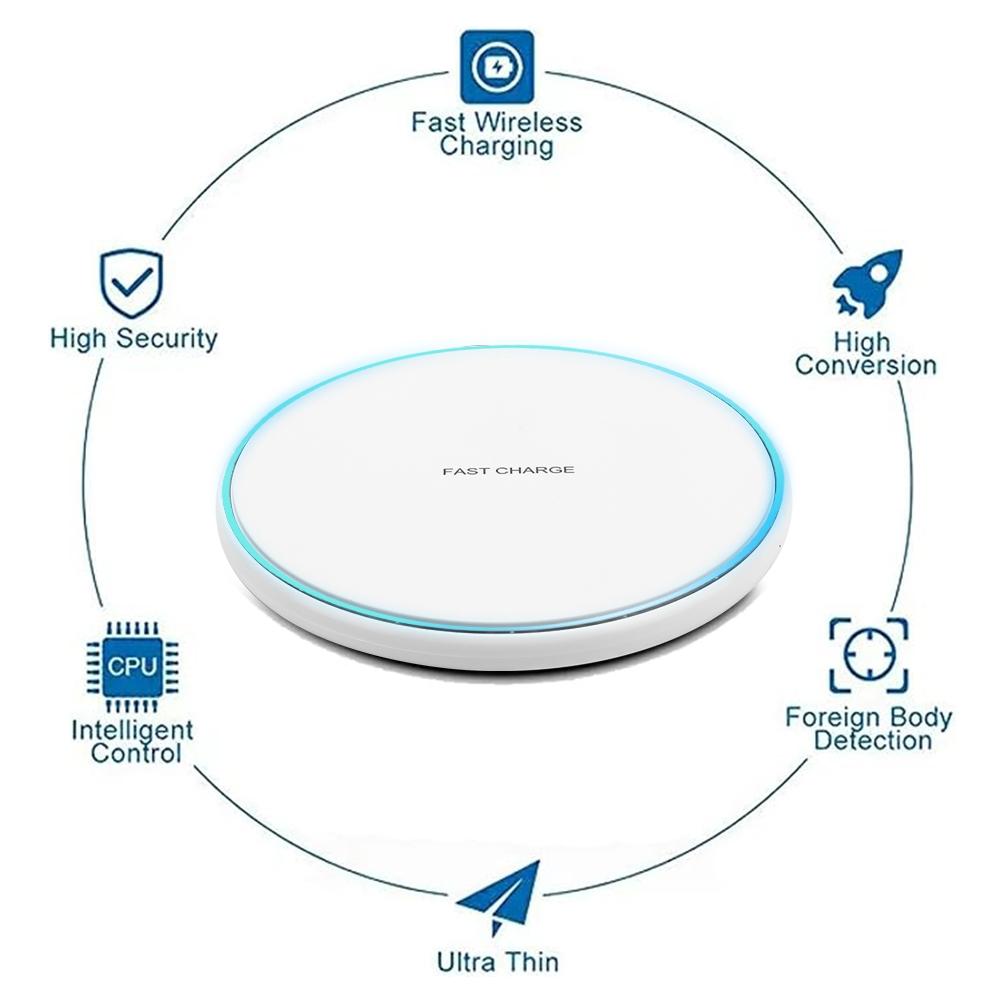 60W Wireless Charger Pad Stand for iPhone 15 14 13 12 11X8 Samsung Xiaomi Phone Chargers Induction Fast Charging Dock Station