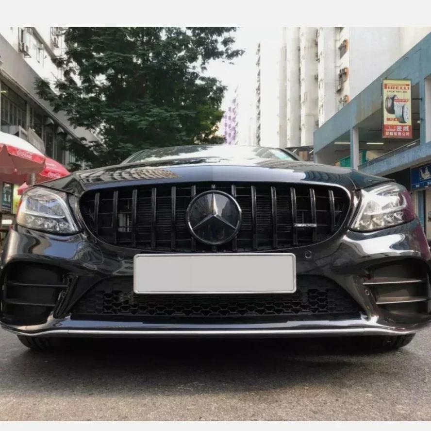 CQY1 18.5cm Grille badge Front Convex Star Emblem For A Class A W176 2013-2018 A W177 2018-2020