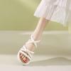 Casual Sandals Women's 2025 New Summer Wear Thick Sole Not Tired Feet with Skirt Temperament Versatile Roman Beach Shoes