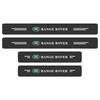 4Pc Car Door Plate Carbon Fiber Threshold Protector Sticker for Land Rover Discovery Range Rover Evpque Defender Car Eyeglass Rover L322 L405