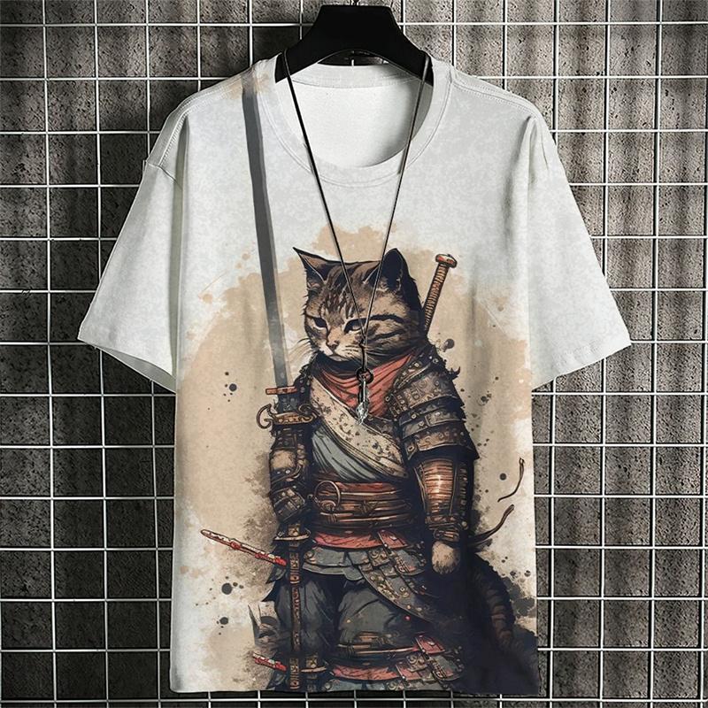 3D printed T-shirt summer short sleeved T-shirt