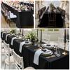 Solid Color Rectangle Tablecloth Dustproof Anti-scratch Dining Table Cover for Wedding Party Exhibition Advertising Decoration
