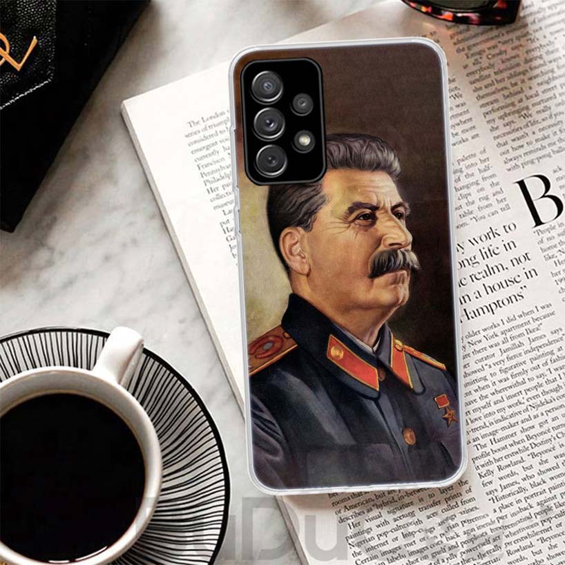 Russian Stalin Ussr Communism Phone Case For Samsung Galaxy A15 A14 A54 A13 A53 A12 A52S A55 A22 A23 A24 A32 A33 A34 A25 A35 A03