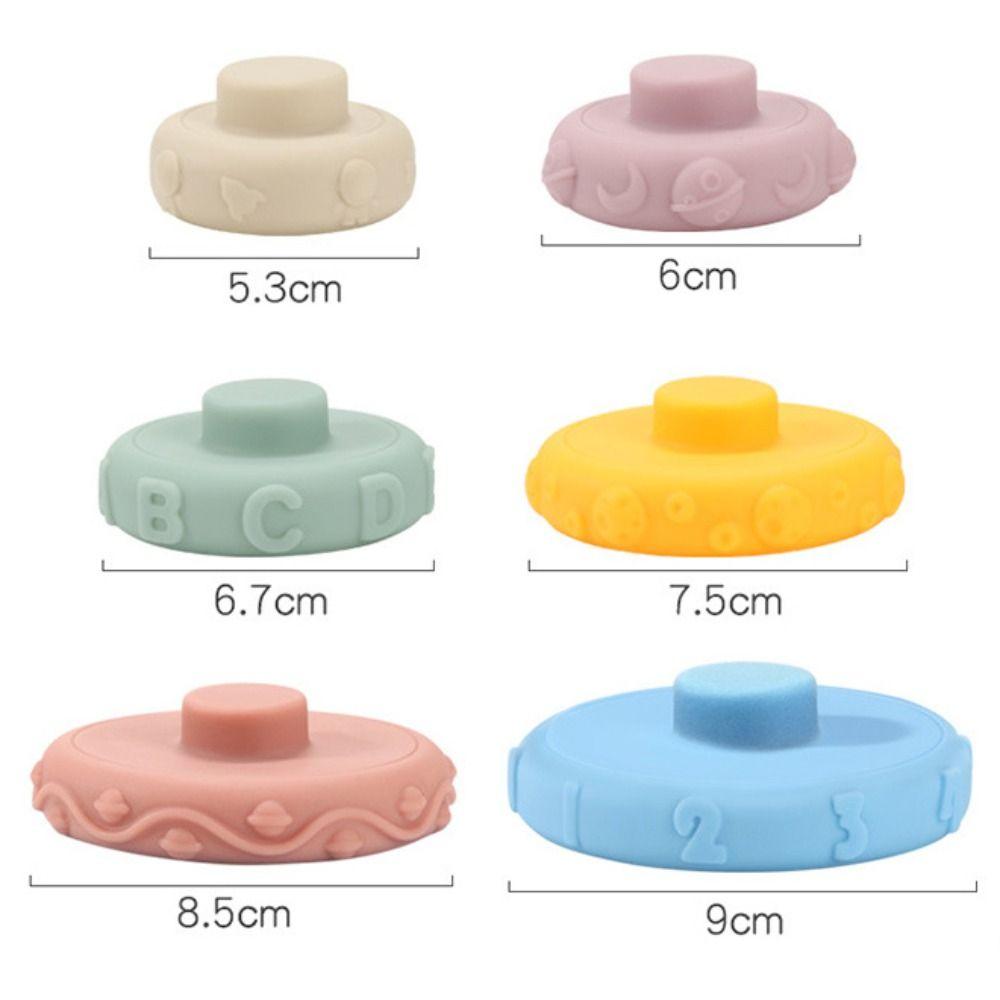 Montessori Toy Teething Toys BPA-Free Stacker Toys Educational Building Blocks  For Baby