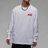 Jordan Brand Logo Print Long Sleeve T-Shirt Men Tops White DV8429-100