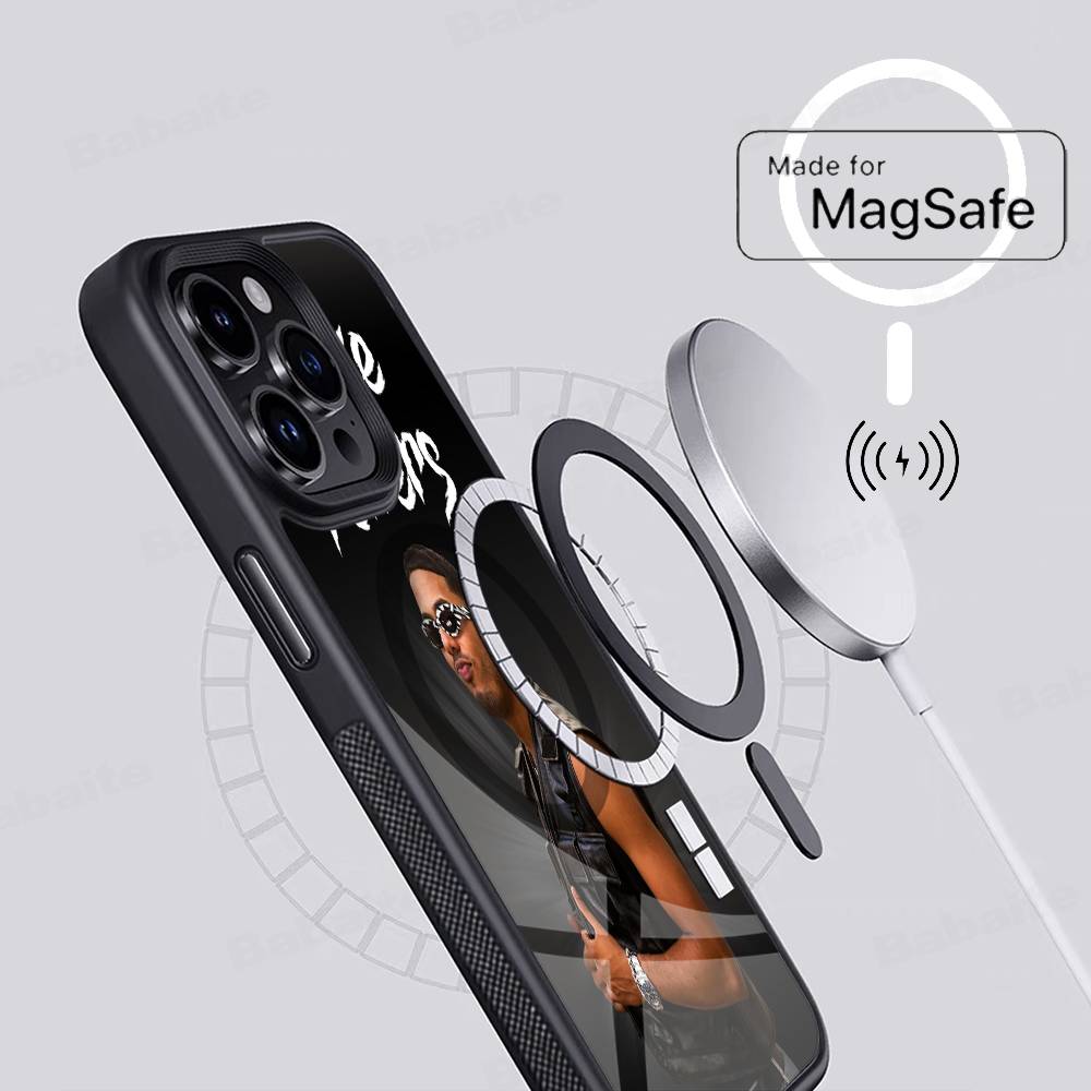 

Myke Towers Rapper For Magnetic Wireless Phone Case For IPhone 17 16 15 14 Plus 13 12 11 Pro Max iPhone 16 pro