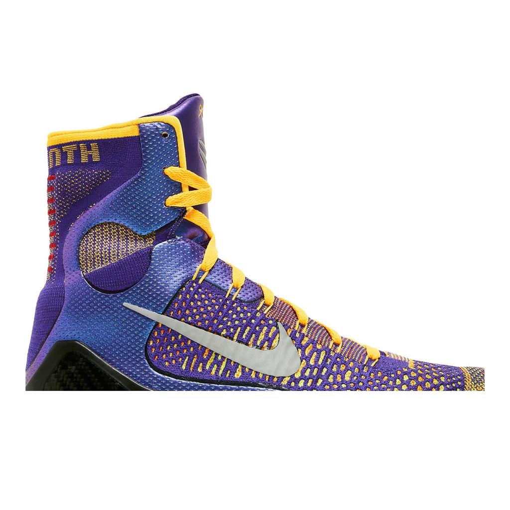 Nike Kobe 9 Elite 'Team Showtime' (Unisex) Court Purple / White / Laser Orange / Wolf Grey Basketball Shoes 630847 500