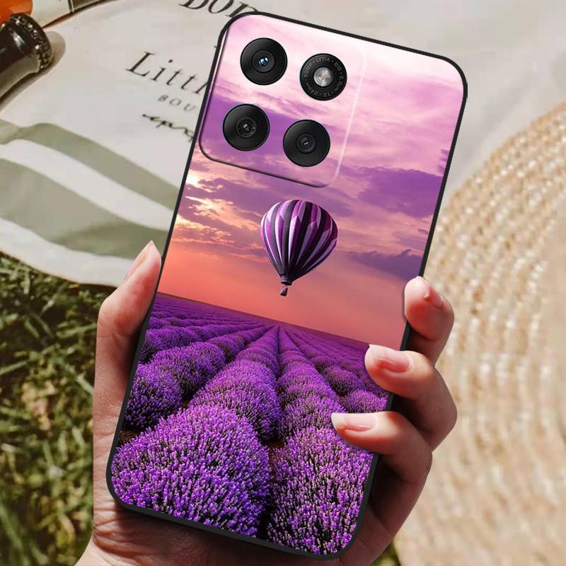 Etui do Motorola Edge 70 5G Modne Czarne Silikonowe Miękkie TPU Etui na Telefon do Motorola Moto X70 Air 5G 2025 Pokrowiec Tylny Etui Funda
