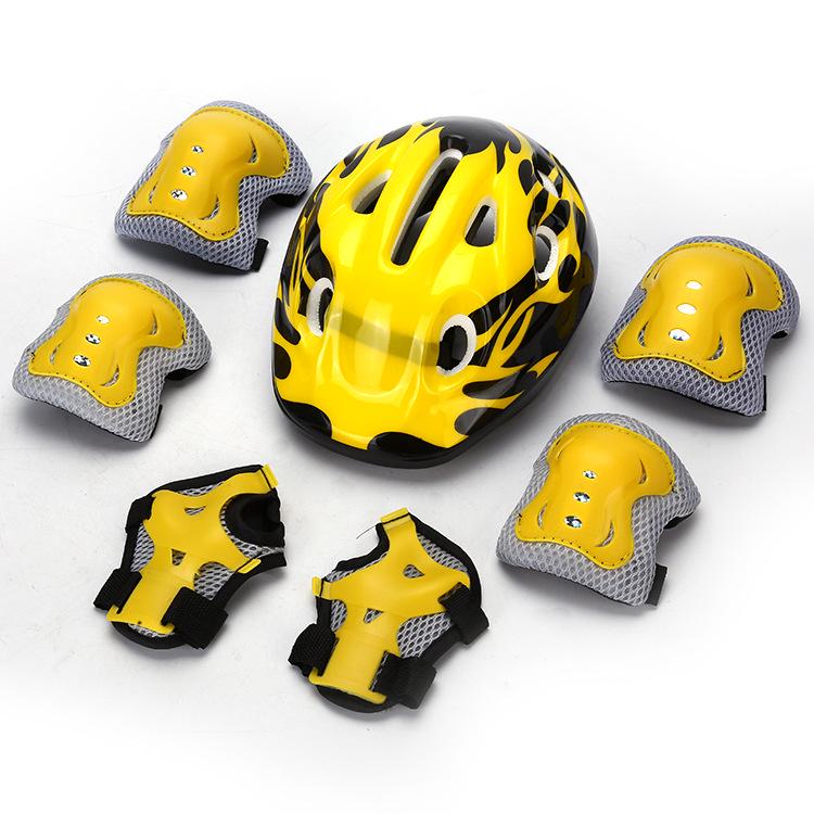 Dětská 7dílná bezpečnostní sada pro helmy, kola, brusle a skateboardy