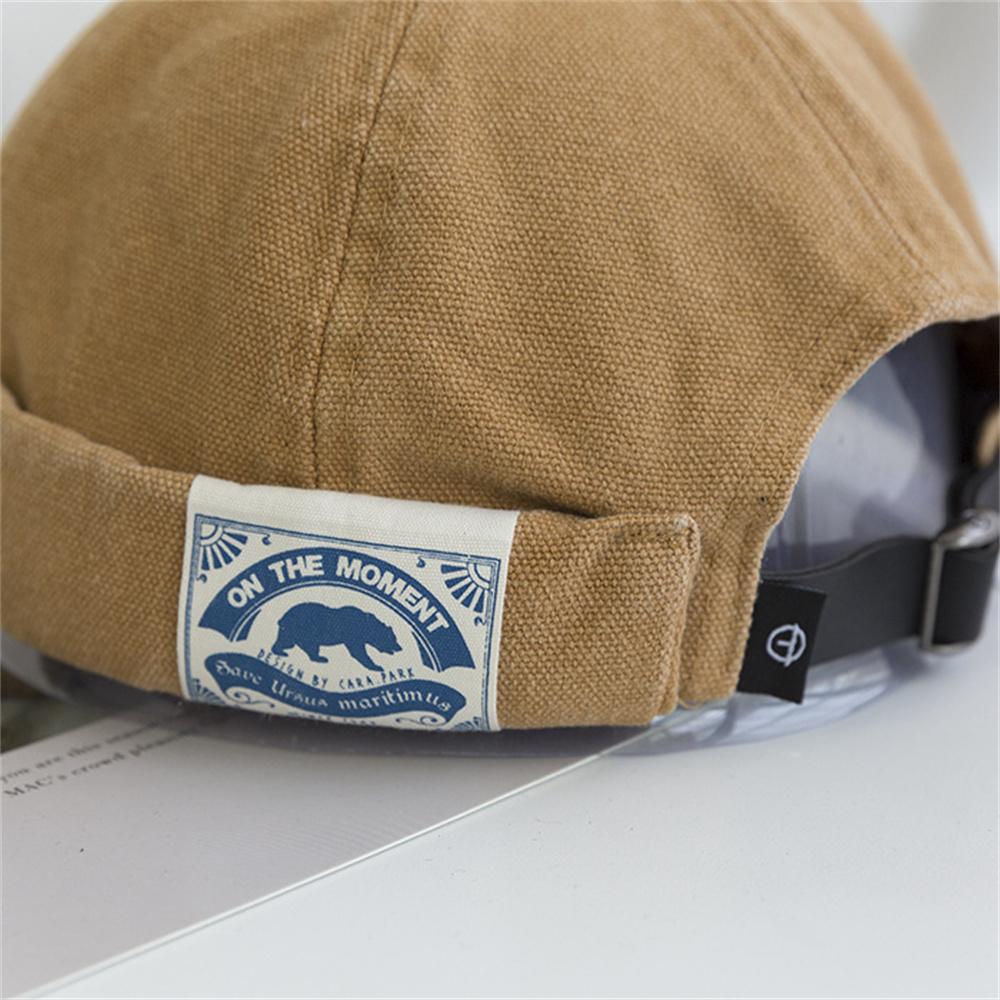 Cotton Brimless Hat Men Women Retro Skullcap Melon Docker Cap Street Hip Hop Without Visor Summer Outdoor Beanie Gorras