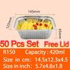 Disposable Food Grade Aluminum Foil Food Containers Perfect For Takeout Catering And Baking