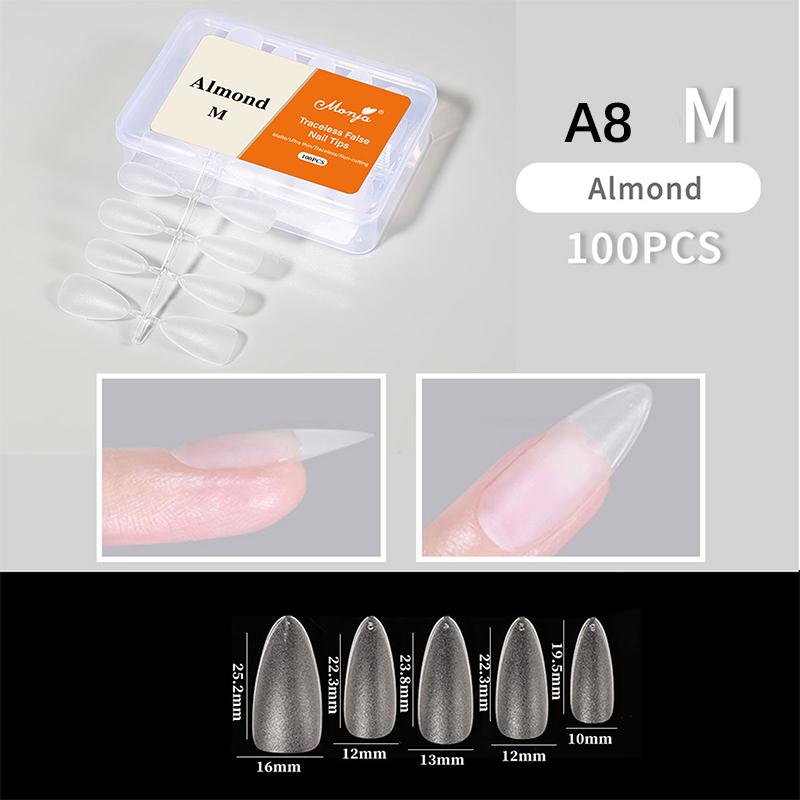 Zachte Gel Nageltips 100 STUKS voor Manicure Volledige Dekking Press-On Kunstnageltips Flexibele Benodigdheden voor Salon Experts