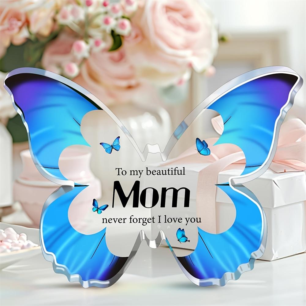 Charming Butterfly-Shaped Acrylic Keepsake for Mom - Express Your Love with a Meaningful Gift, Ideal for Mother'S Day, Birthdays 