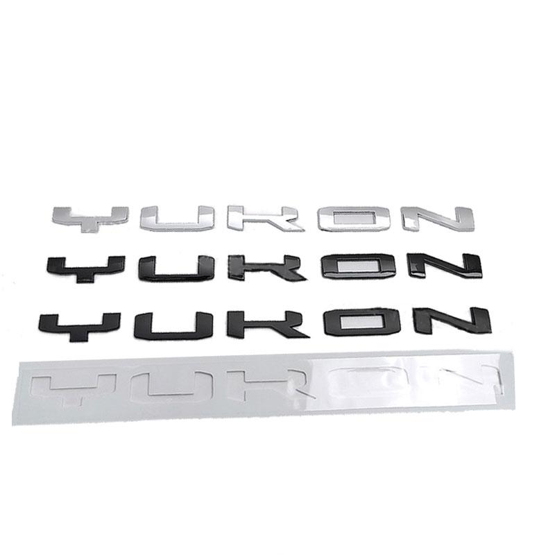 AABJZ1 YUKON neues Etikett Autoaufkleber Für GMC CHEVROLET Pickup modifiziertes Zubehör Heckklappen-Emblem Seitentür-Logo dekorieren groß klein