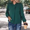 Women's Fashion Casual Fall Winter Solid Color Print Long Sleeve Pullovers & Long Sleeves