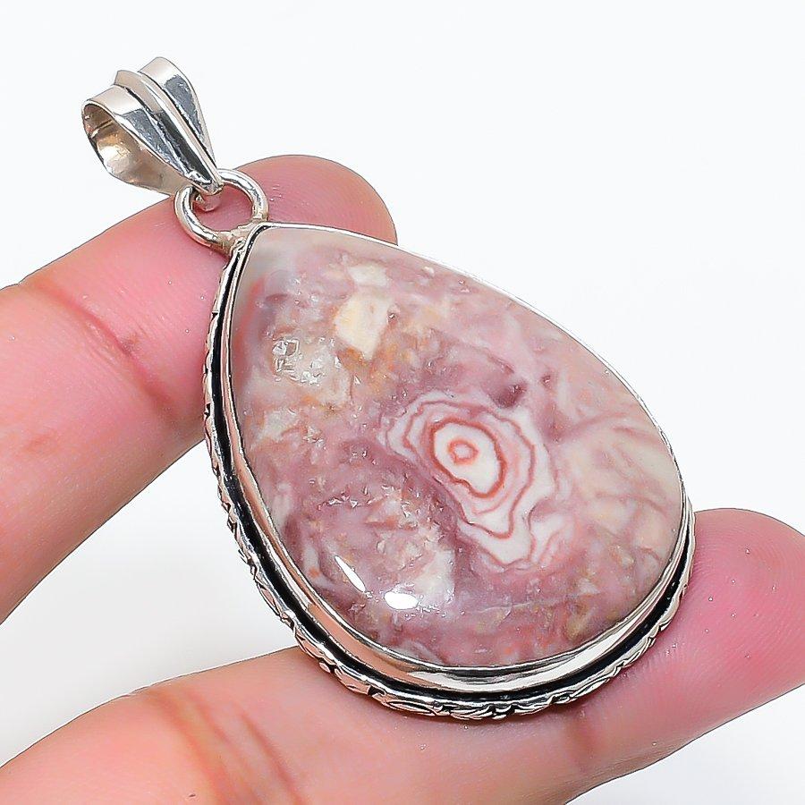 Natural Dolomite Gemstone Handmade 925 Sterling Silver Pendant 2.17  AP-15161