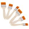 6PCs Oil Painting Brush Paintbrush Set Nylon Hair Aluminum Tube Interface Wood Pen Body