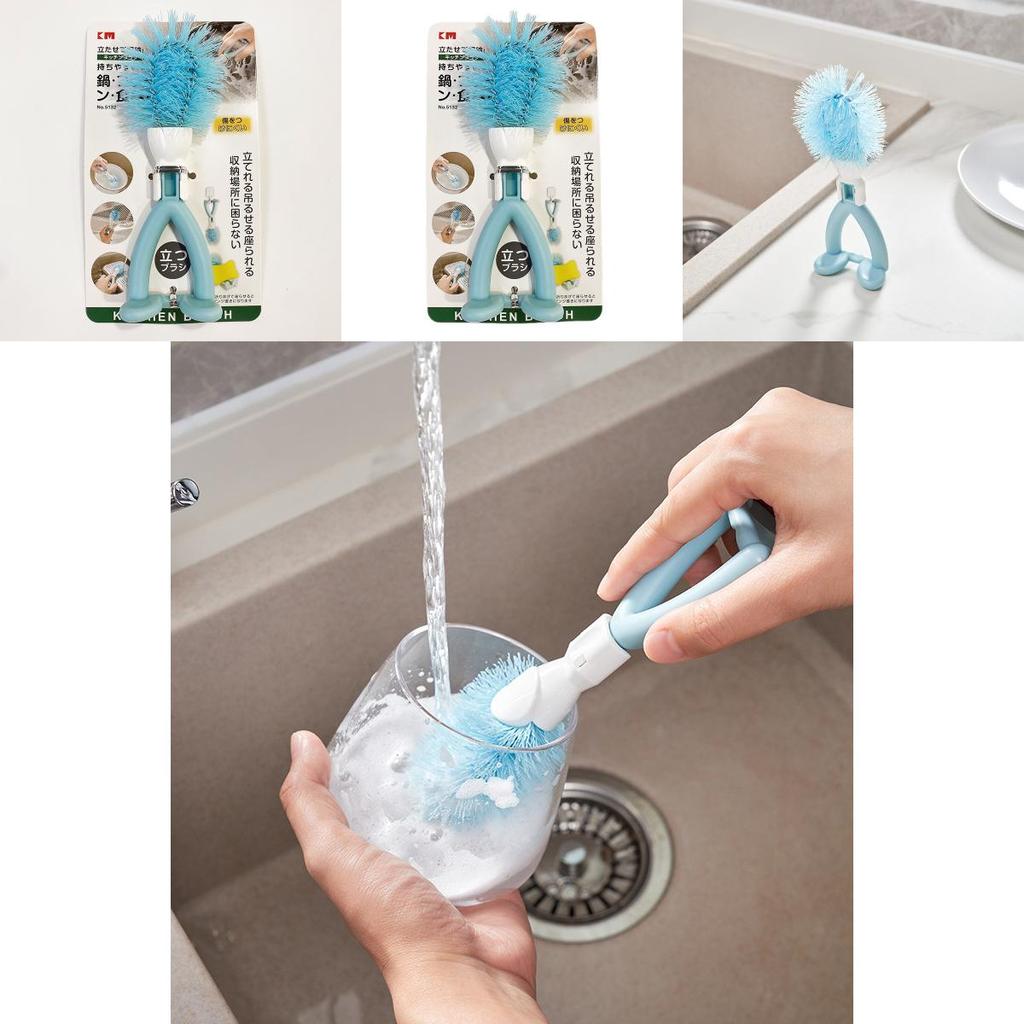 Kitchen Cleaning Brush With Plastic Material For Pots And Dishware