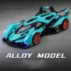 1/32 Lamborghini V12 Vision GT Gran Turismo Supercar Alloy Model Car Diecast Sound & Light Toys Children Vehicle Gifts for Kids