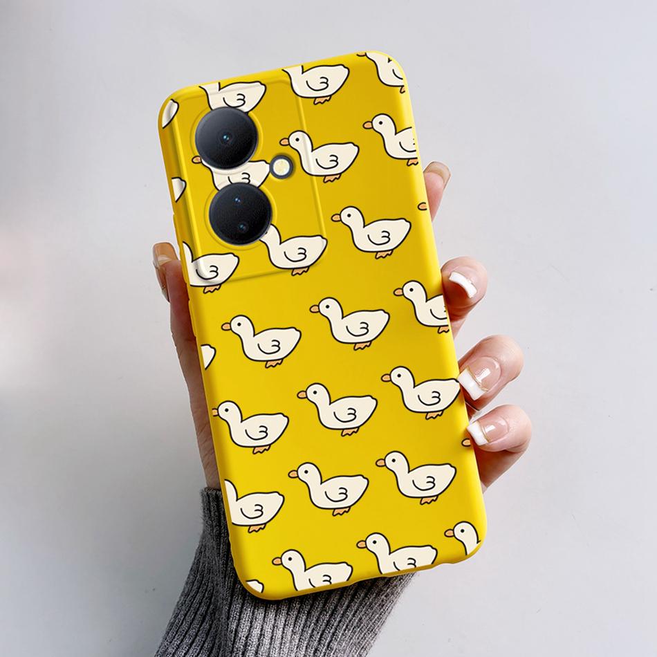 For Vivo V29 Lite 5G Case VIVOY78 Y 78 6.78'' Soft Cartoon Bear Frog Silicone Back Covers For Vivo Y78+ V29 Lite 5G Phone Cases